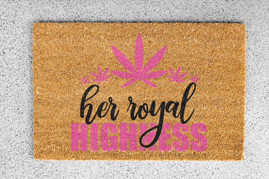 "Her Royal Highness" Custom Door Mat