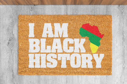 "I Am Black History" Custom Door Mat